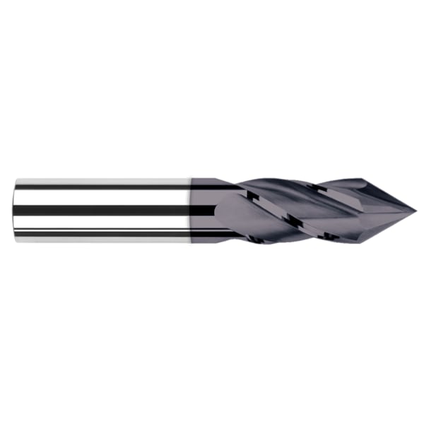Drill/End Mill - Mill Style - 4 Flute, 0.0312" (1/32), Included Angle: 60 Degrees